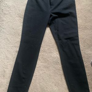 Black high rise pants